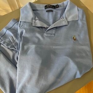 Like New Polo Ralph Lauren Pima Soft Touch Polo Shirt - Blue (Men's XL)